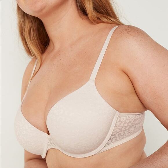 PINK Victoria’s Secret | Women’s White Leopard Lace Wear Everywhere Push-Up Bra - Picture 1 of 9